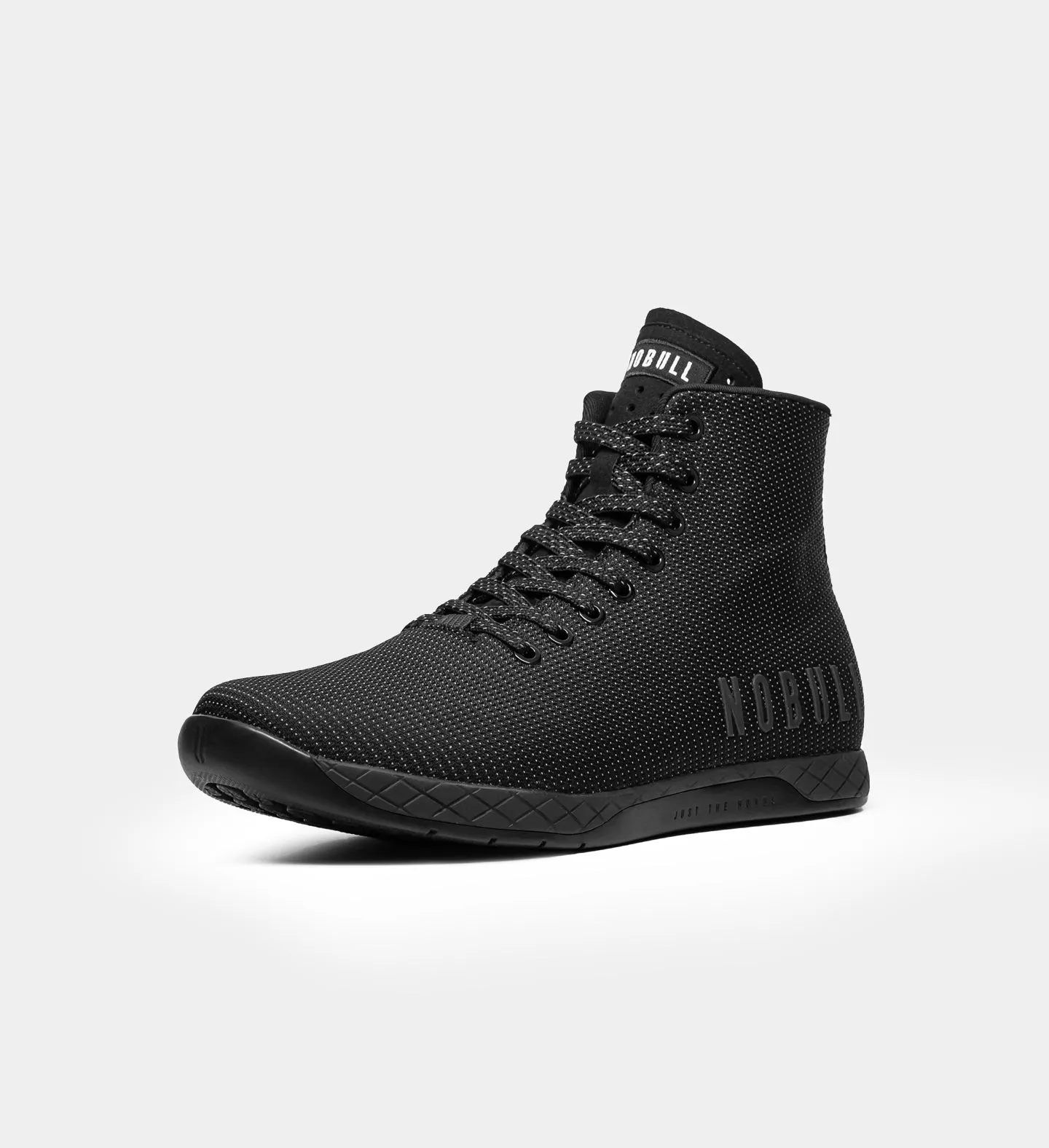 Men's Black Reflective Woven High-Top Outwork