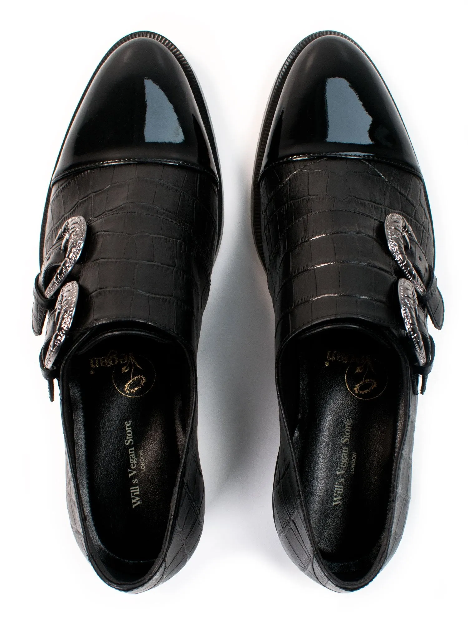 Mock Croc Monk Straps