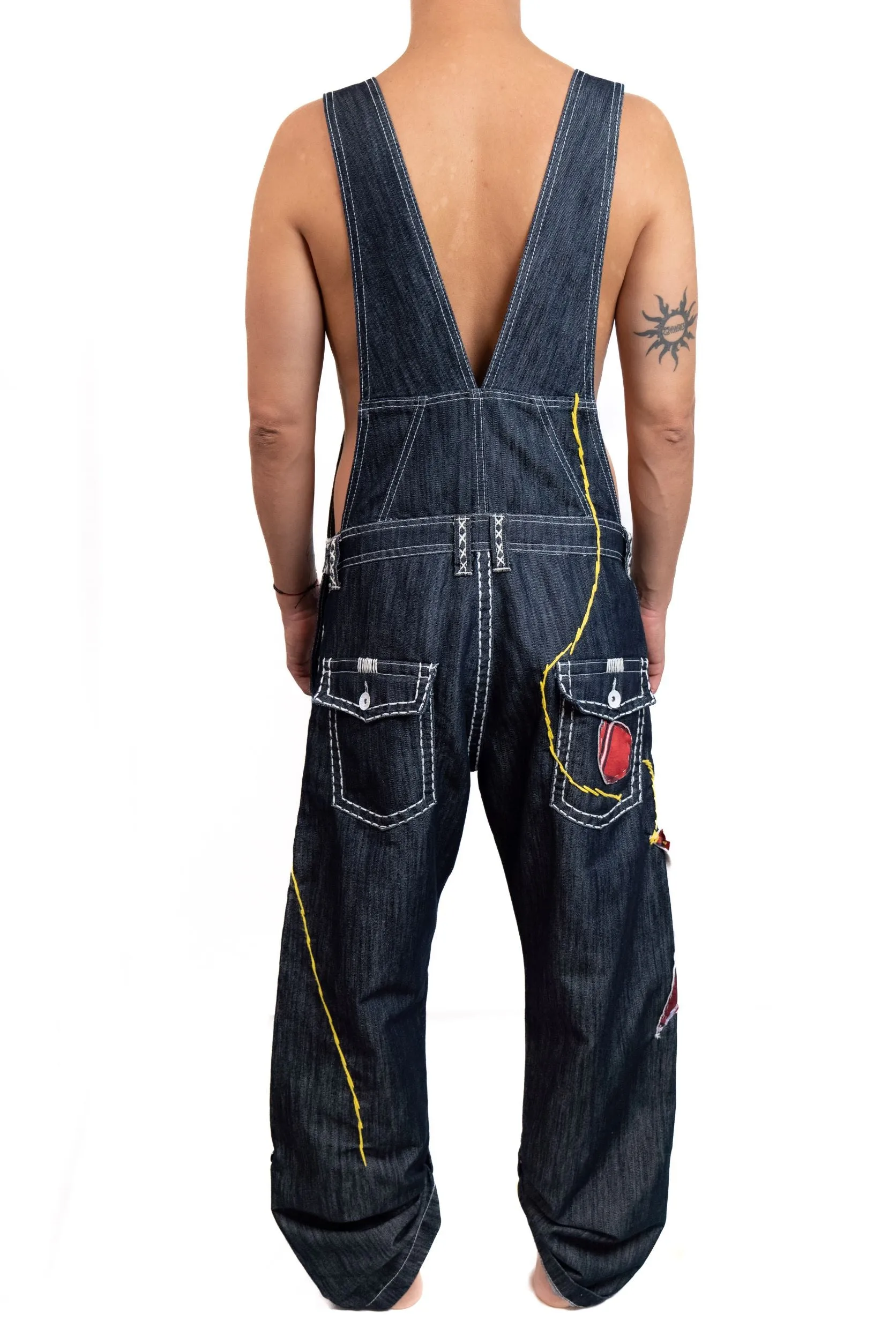 Mod Jump1 : Denim jumpsuit, One-of-a-kind, by BOSKO