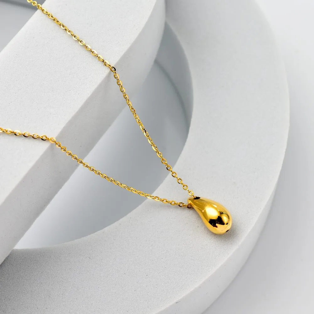 Molto Drop Necklace in 9K Gold