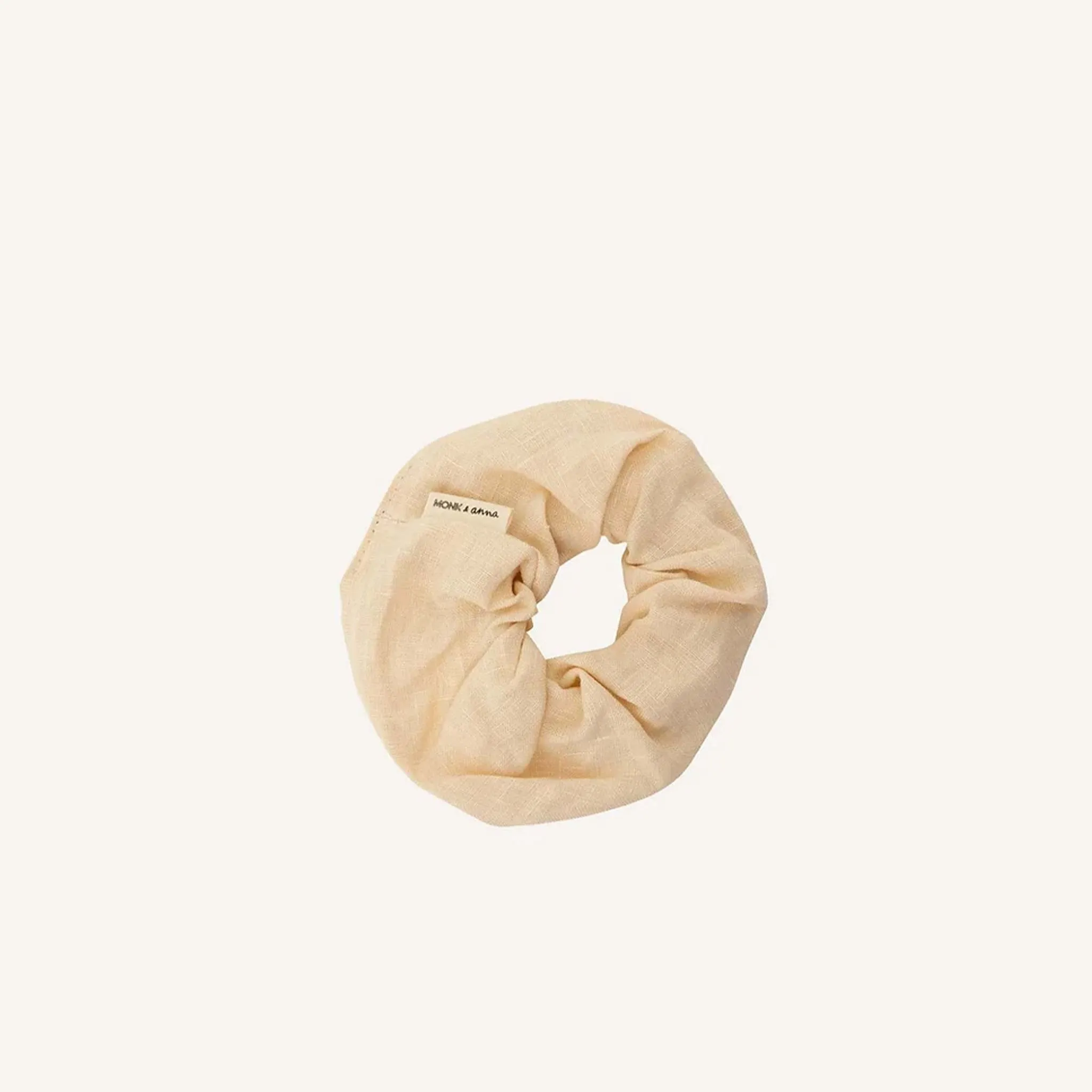 Monk & Anna Milk Linen Scrunchie