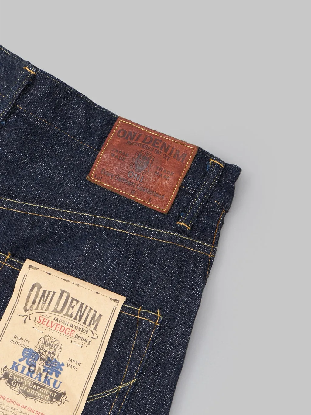 ONI Denim 860-KI "Kiraku" 12oz Peg Top Jeans