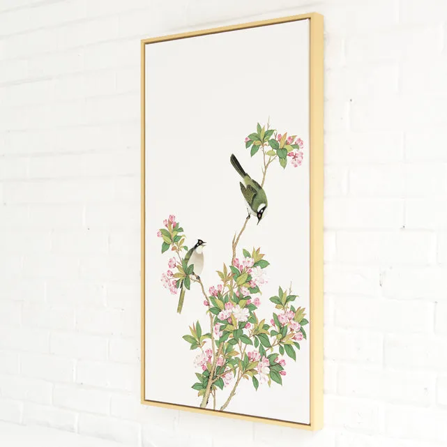 Oriental Birds Wall Art With Frame