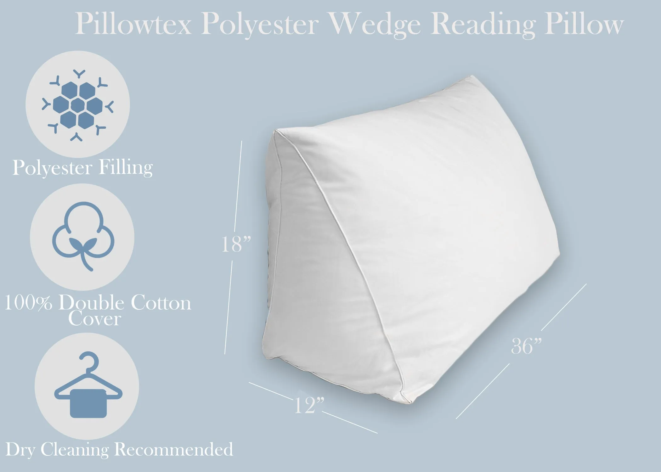 Pillowtex Reading Wedge Bed Pillow