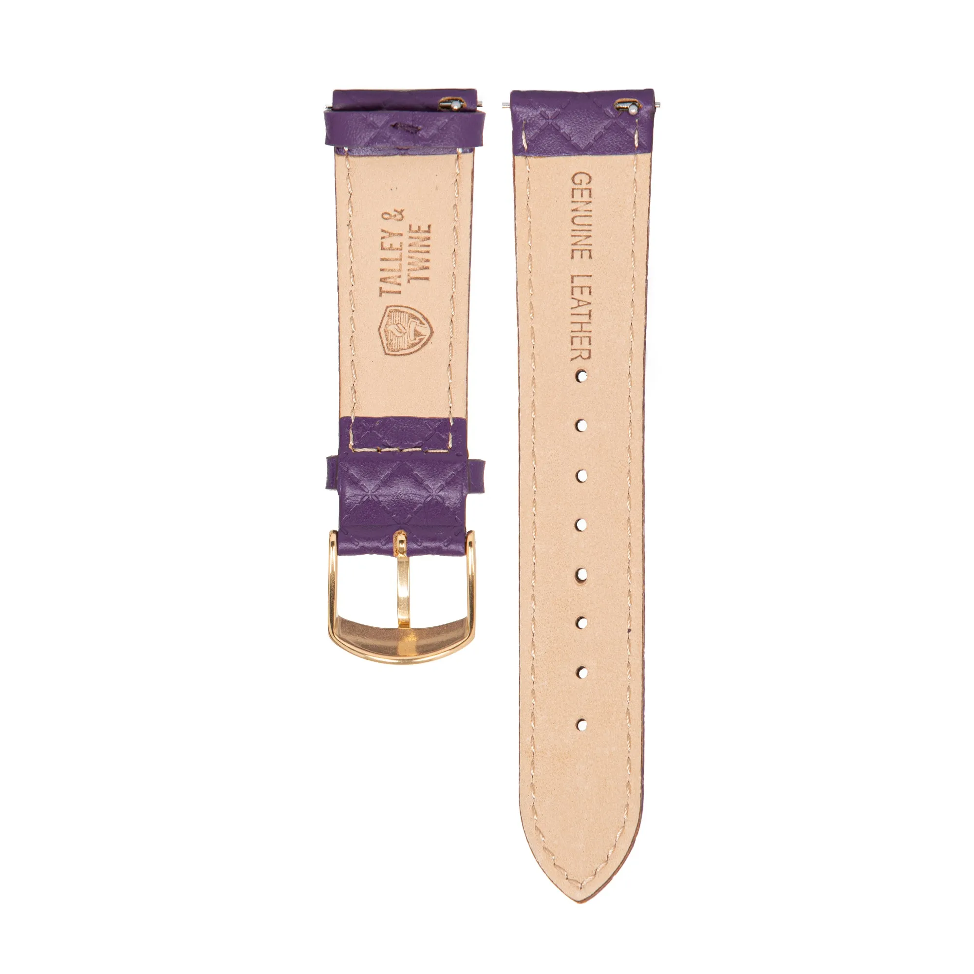 Purple/Gold Leather Band