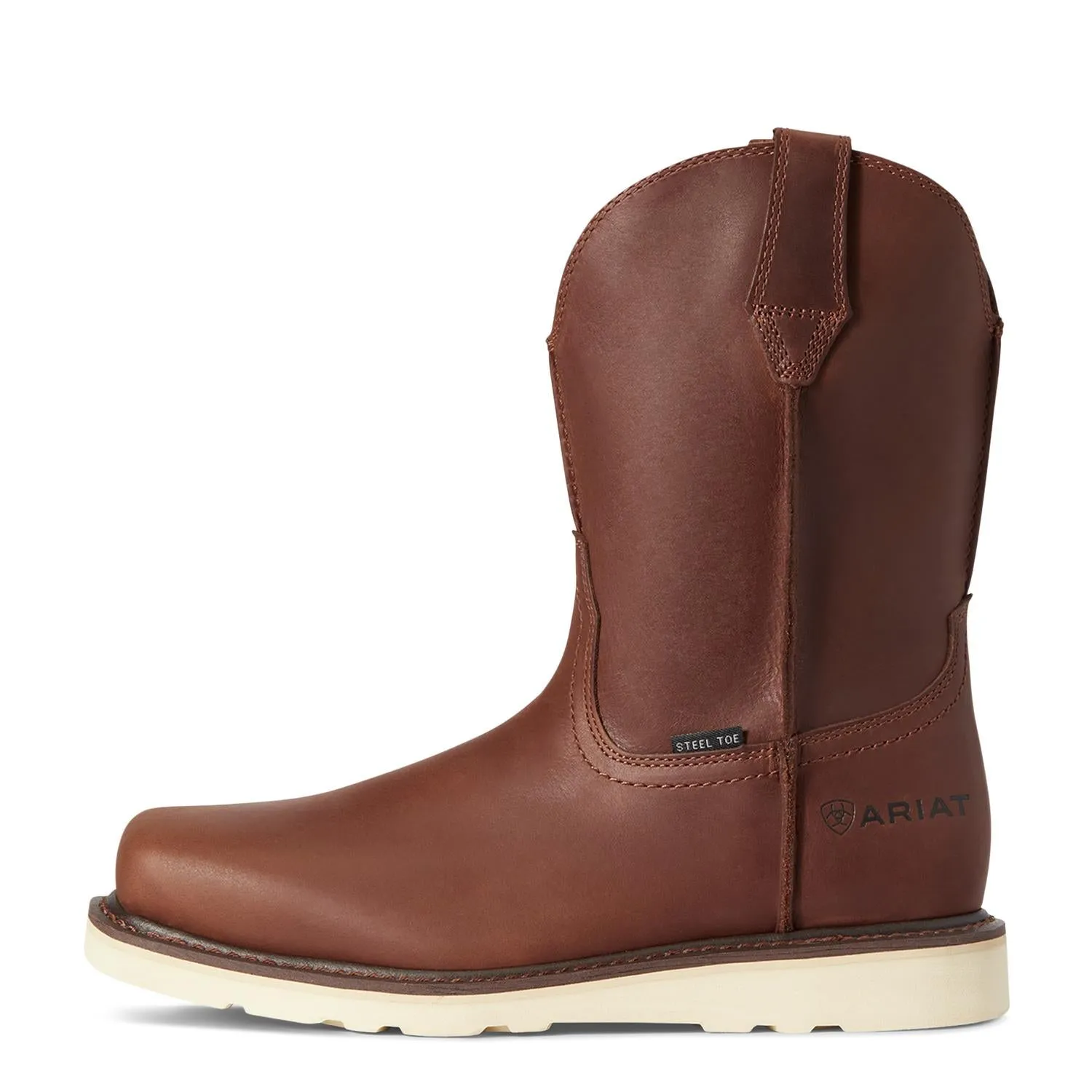 Rambler Steel-Toe Wedge Work Boot Foothill Brown