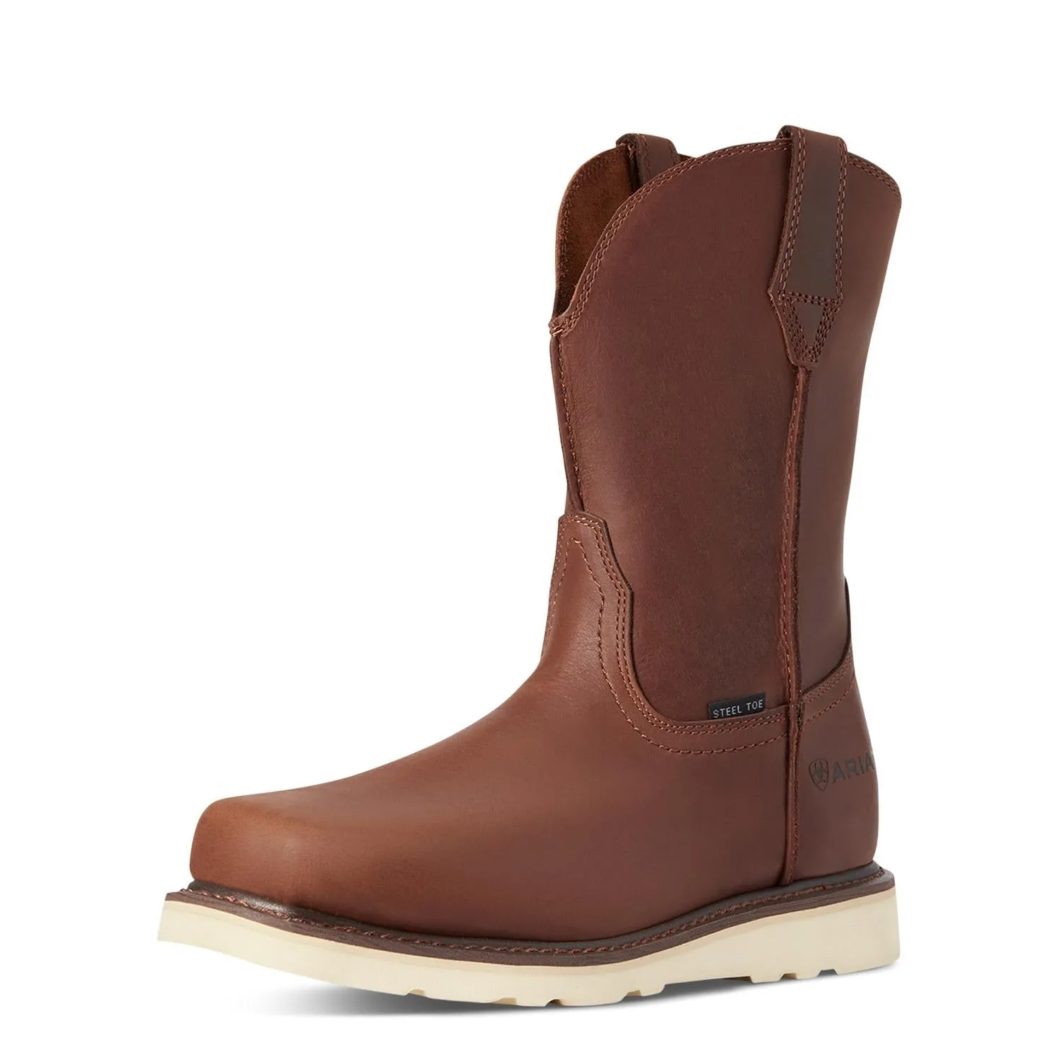 Rambler Steel-Toe Wedge Work Boot Foothill Brown