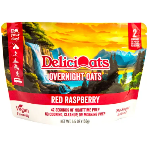 Red Raspberry Overnight Oats by DeliciOats™