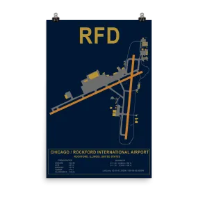 RFD Chicago/Rockford International Airport Layout Art