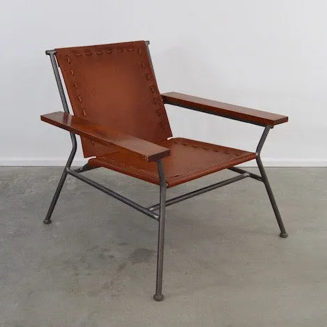 Saddle Leather Arm Chair