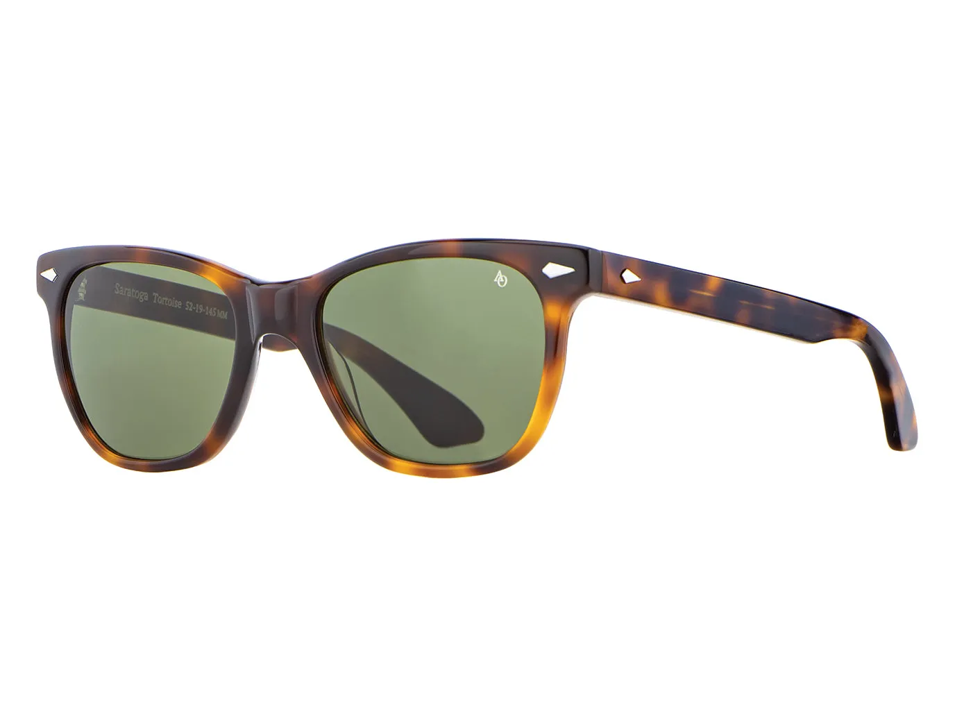 Saratoga Tortoise Green Nylon Lens