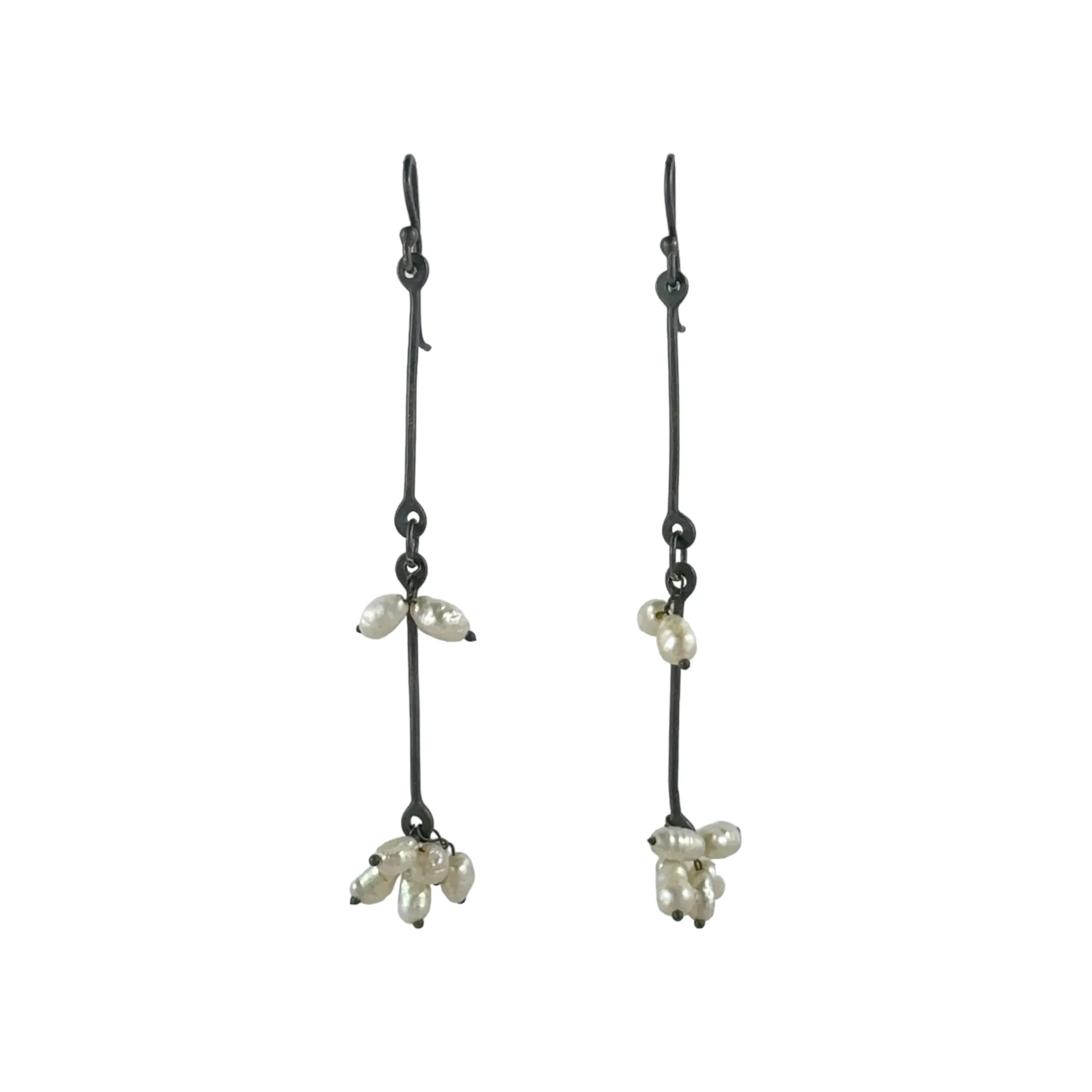 Sen Tsugi Tsugi Chain Pearl Earrings - Kaoru Rogers