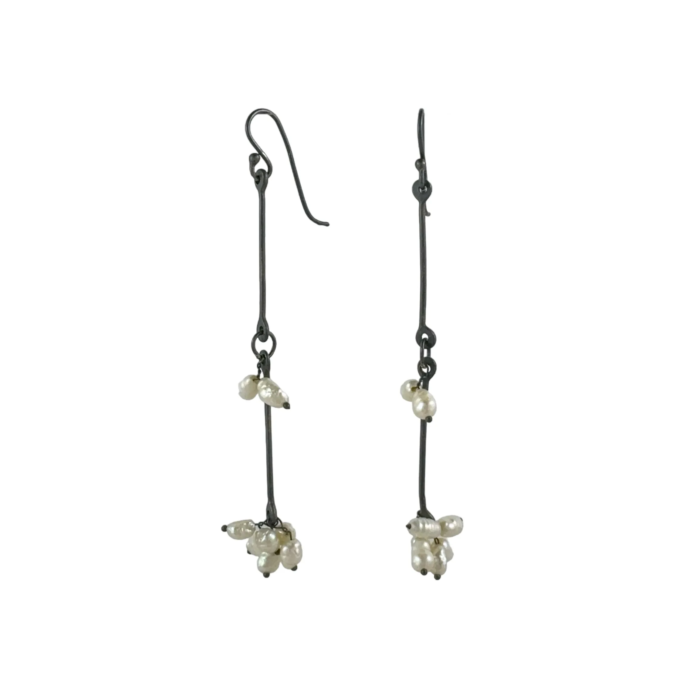 Sen Tsugi Tsugi Chain Pearl Earrings - Kaoru Rogers