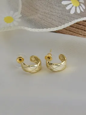 Shayla Gold Plated Hoop Earrings