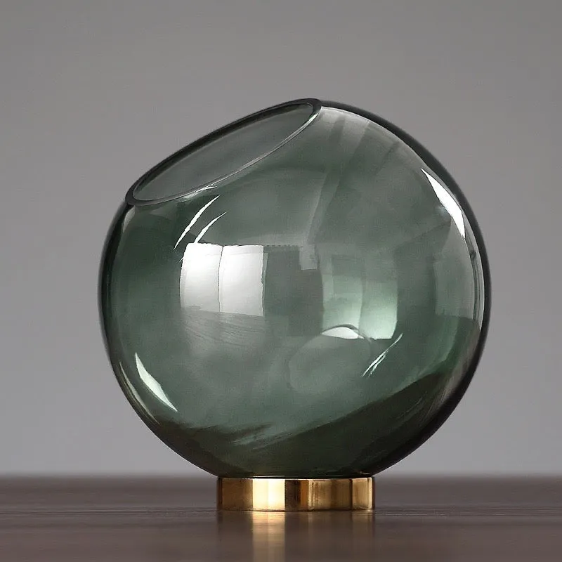 Smokey Glass Spotlight Vase