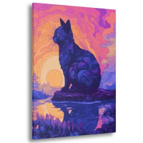 Spiritual Darkness (Wise-Cat) Canvas