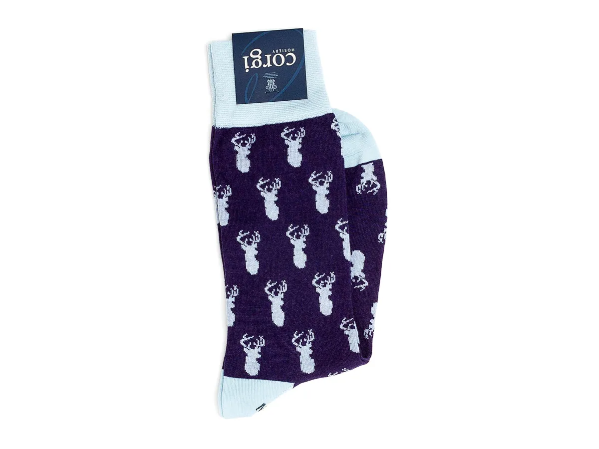 Stag Head Socks