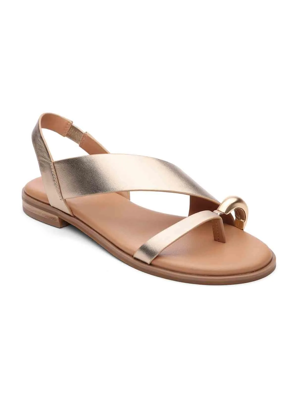 Suave Toe Ring Sandal Nude Bronze