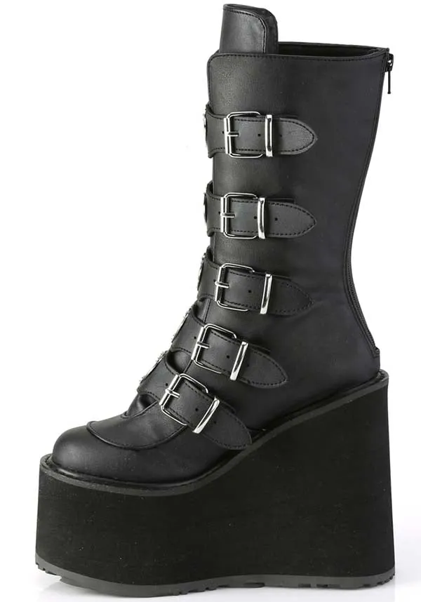 SWING-230 [Black] | PLATFORM BOOTS [PREORDER]