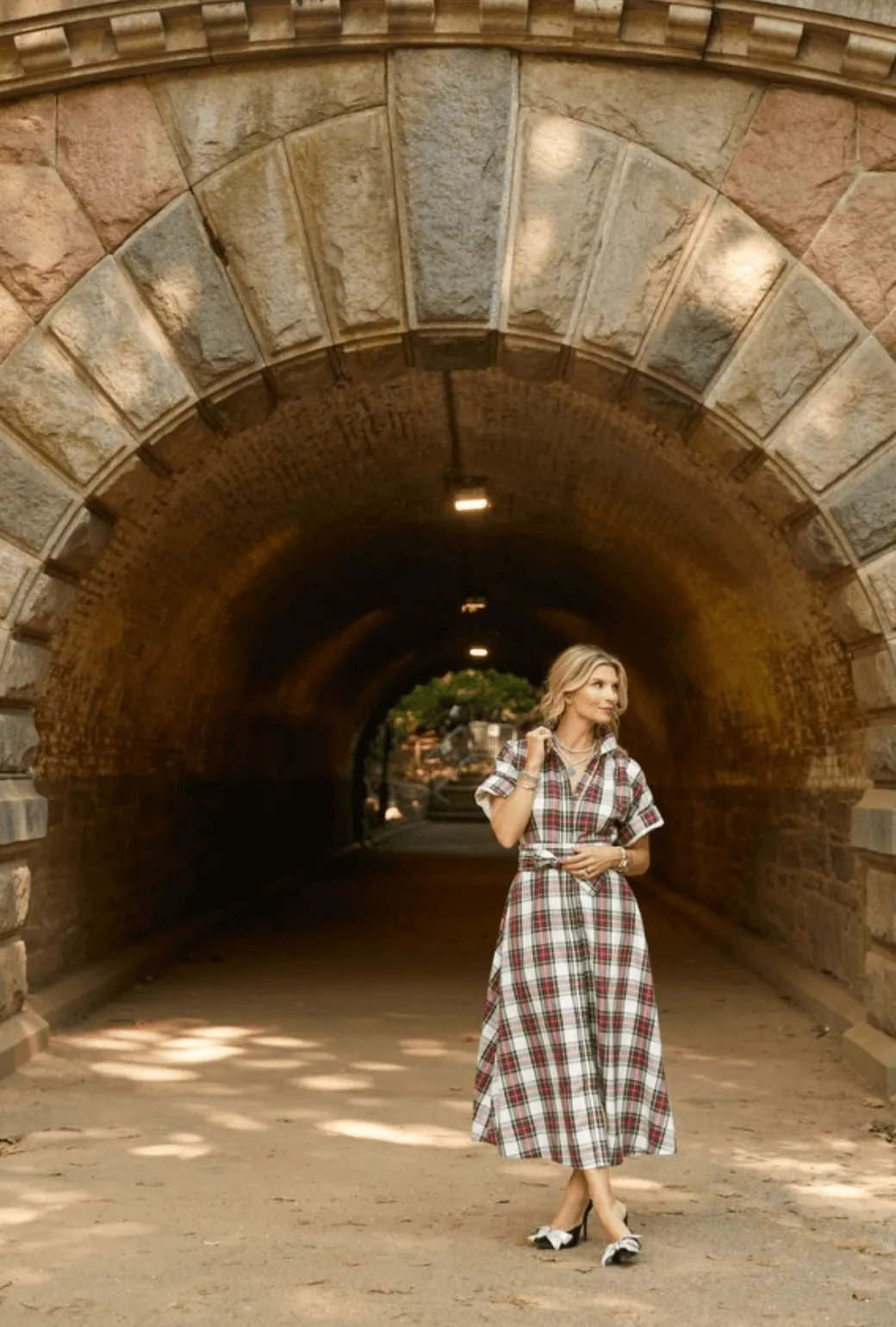 The Donna Day Gown - Dress Stewart Plaid