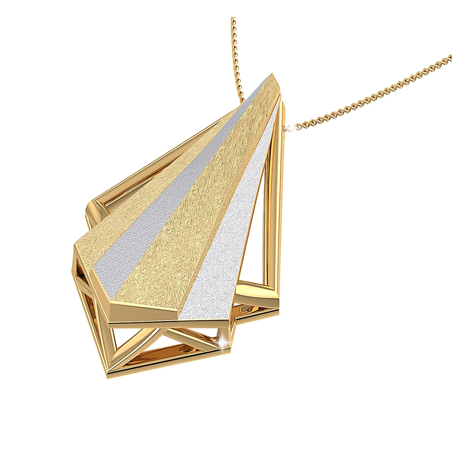 THE GLITTERING WEDGE PENDANT