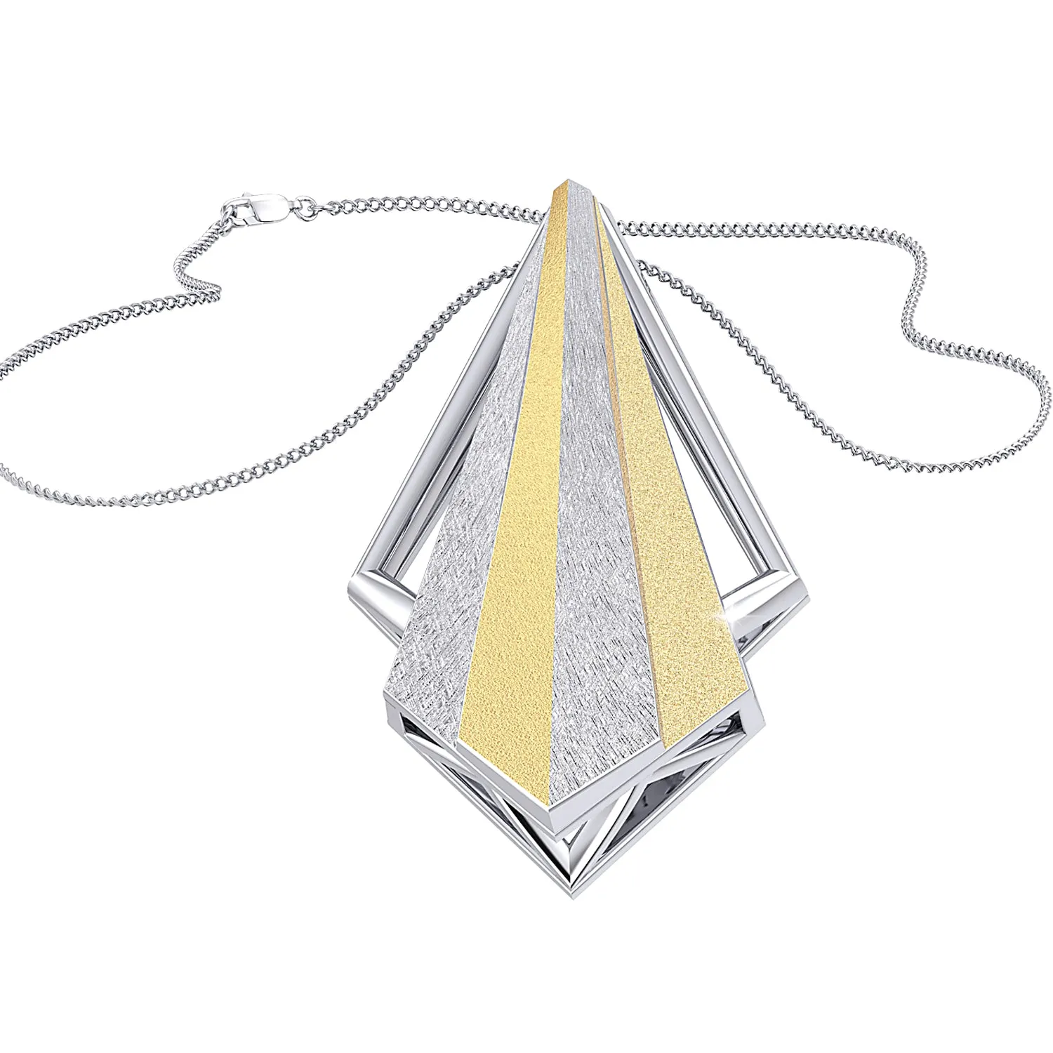 THE GLITTERING WEDGE PENDANT