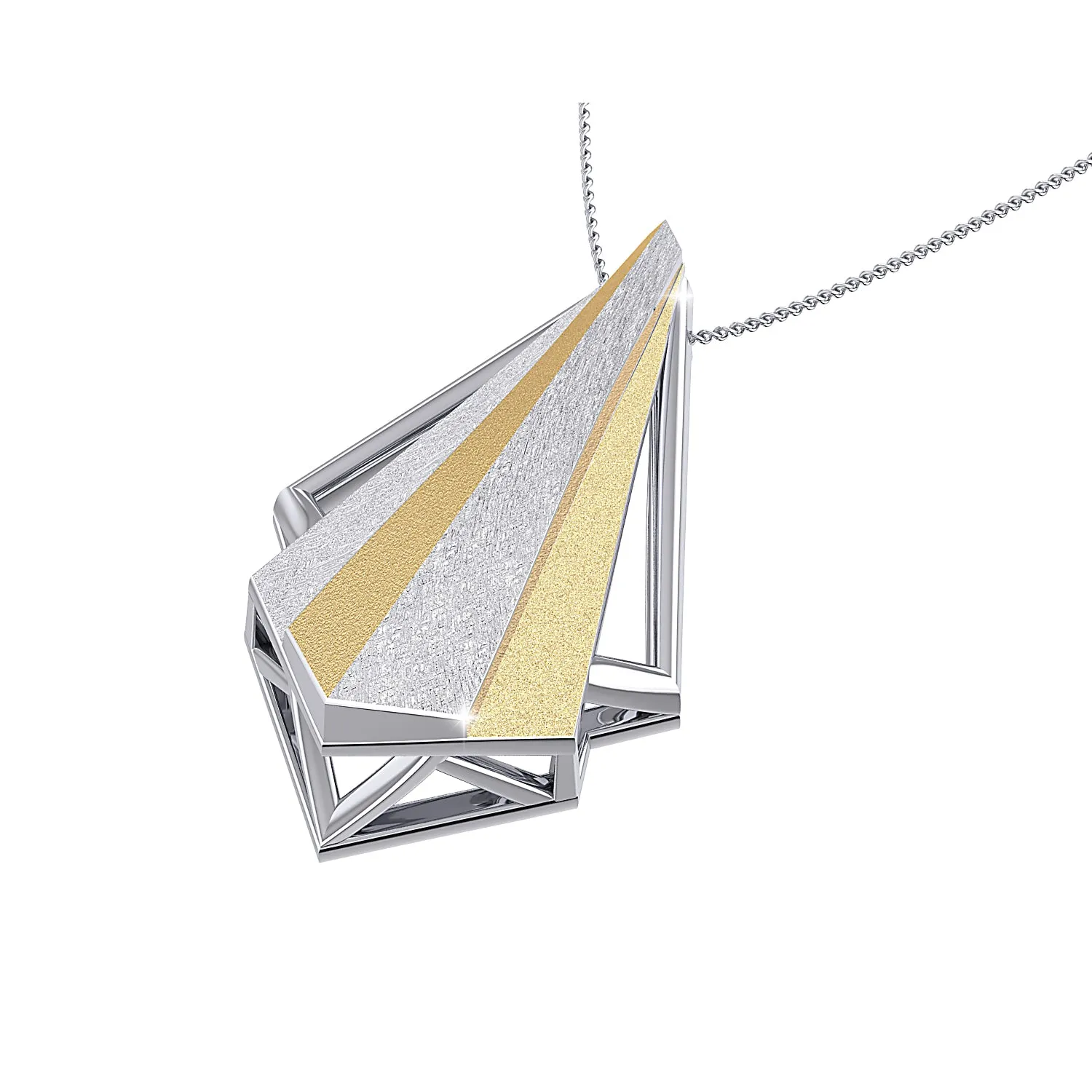 THE GLITTERING WEDGE PENDANT