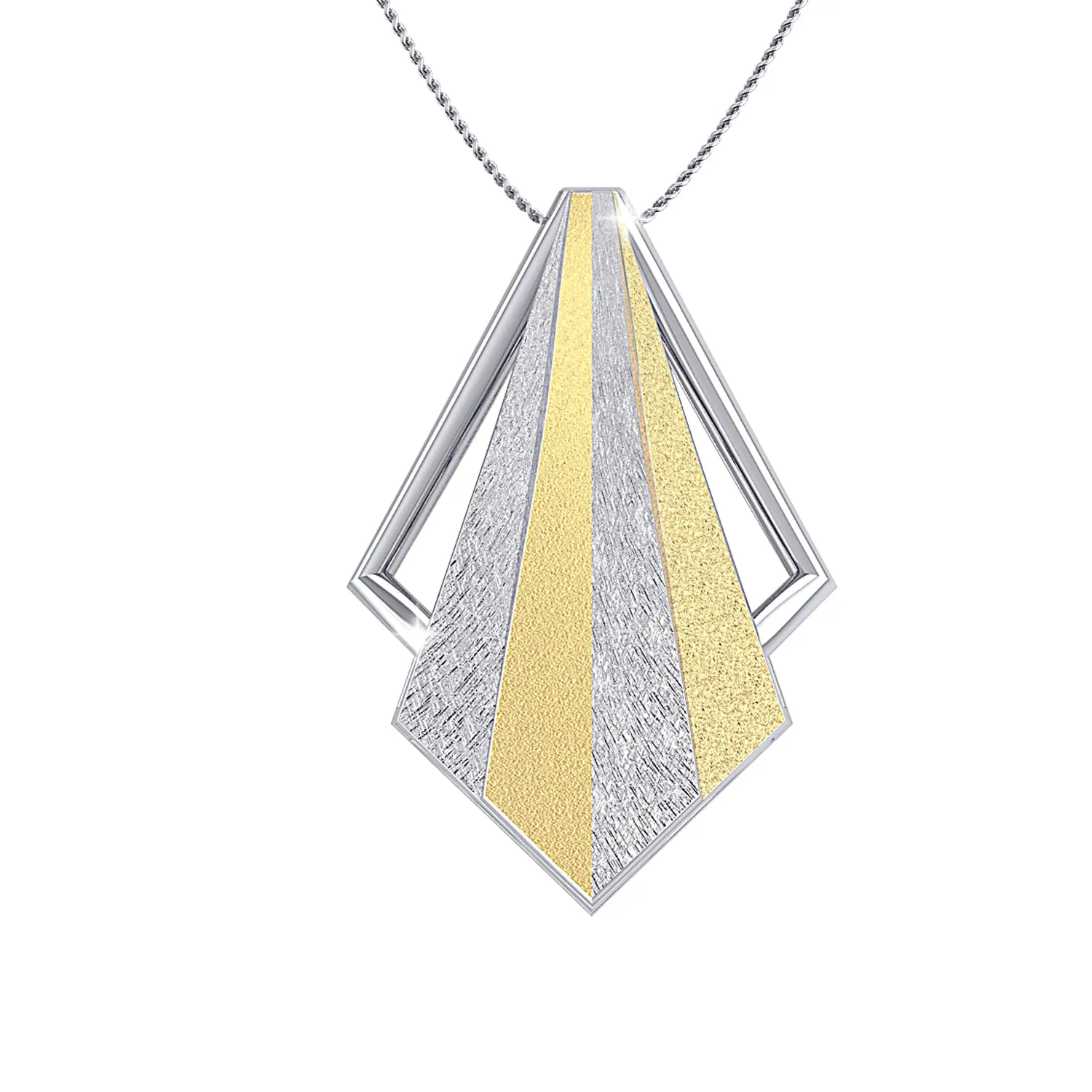 THE GLITTERING WEDGE PENDANT