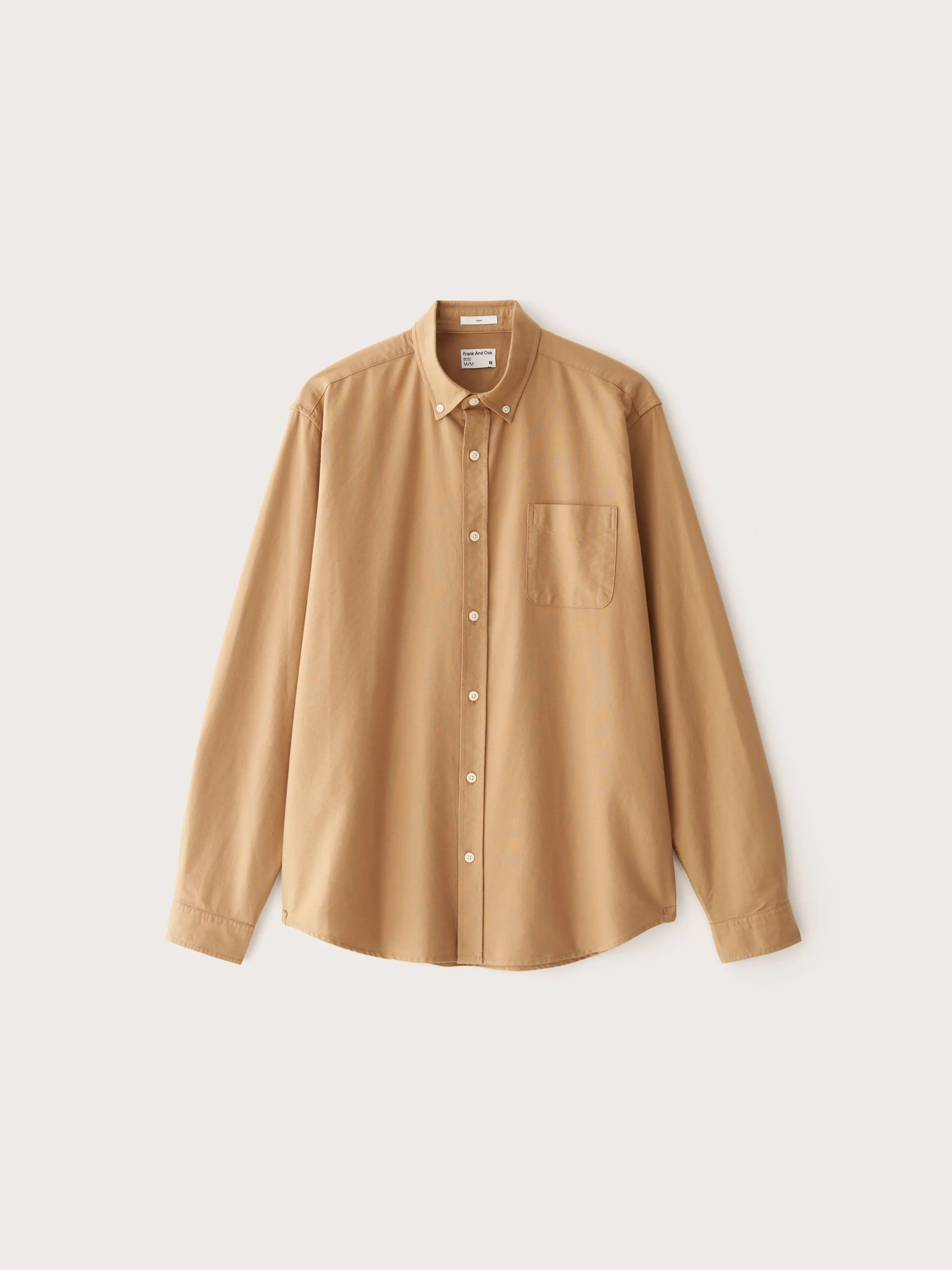 The Jasper Good Cotton Oxford Shirt in Camel