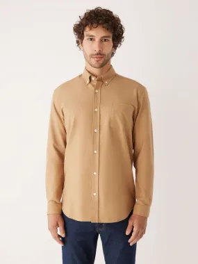 The Jasper Good Cotton Oxford Shirt in Camel