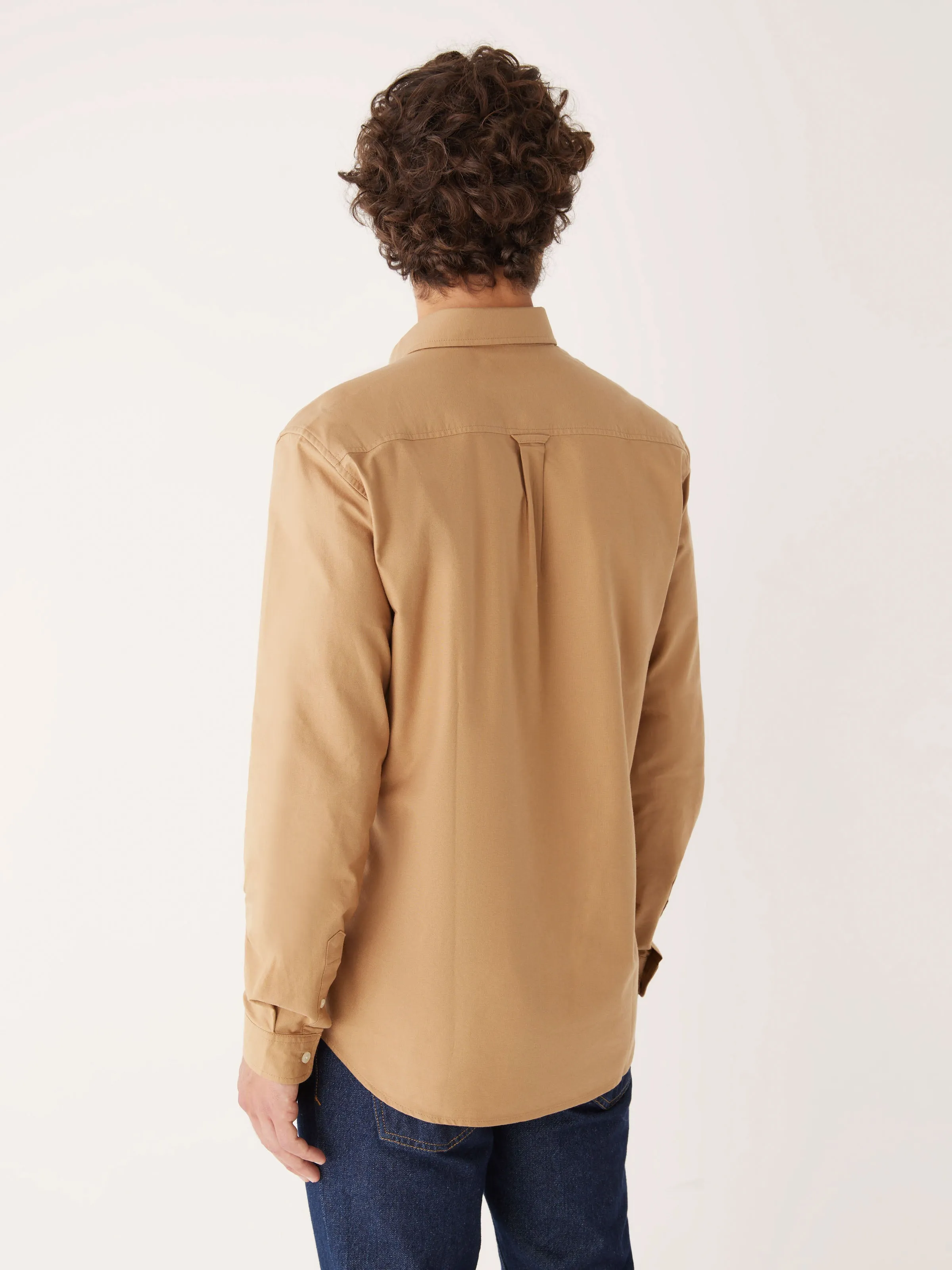 The Jasper Good Cotton Oxford Shirt in Camel