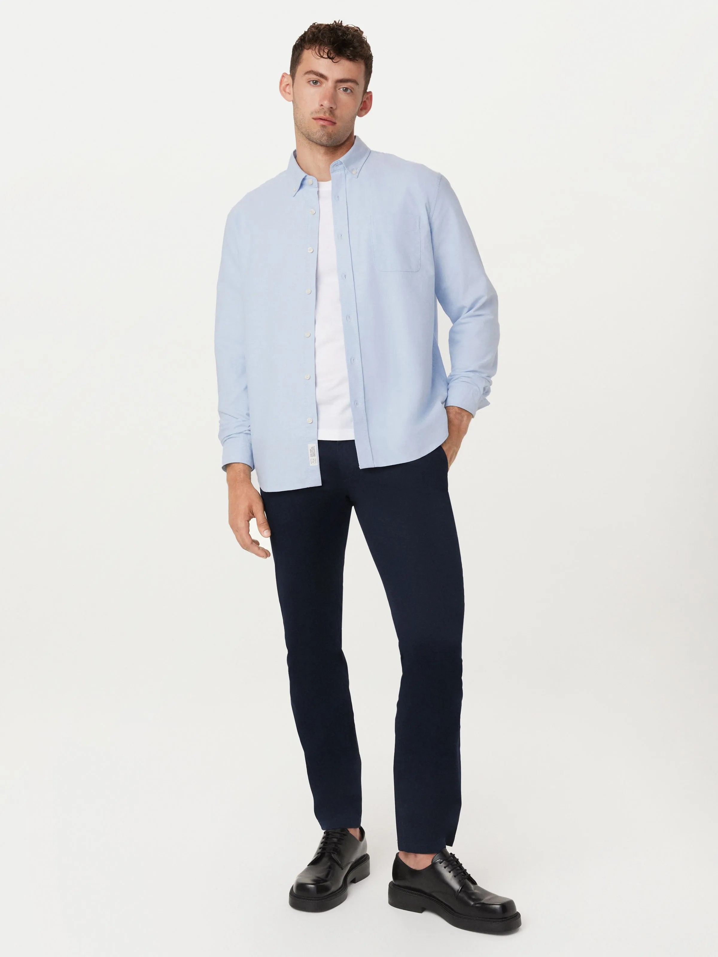 The Jasper Oxford Shirt in Medium Blue