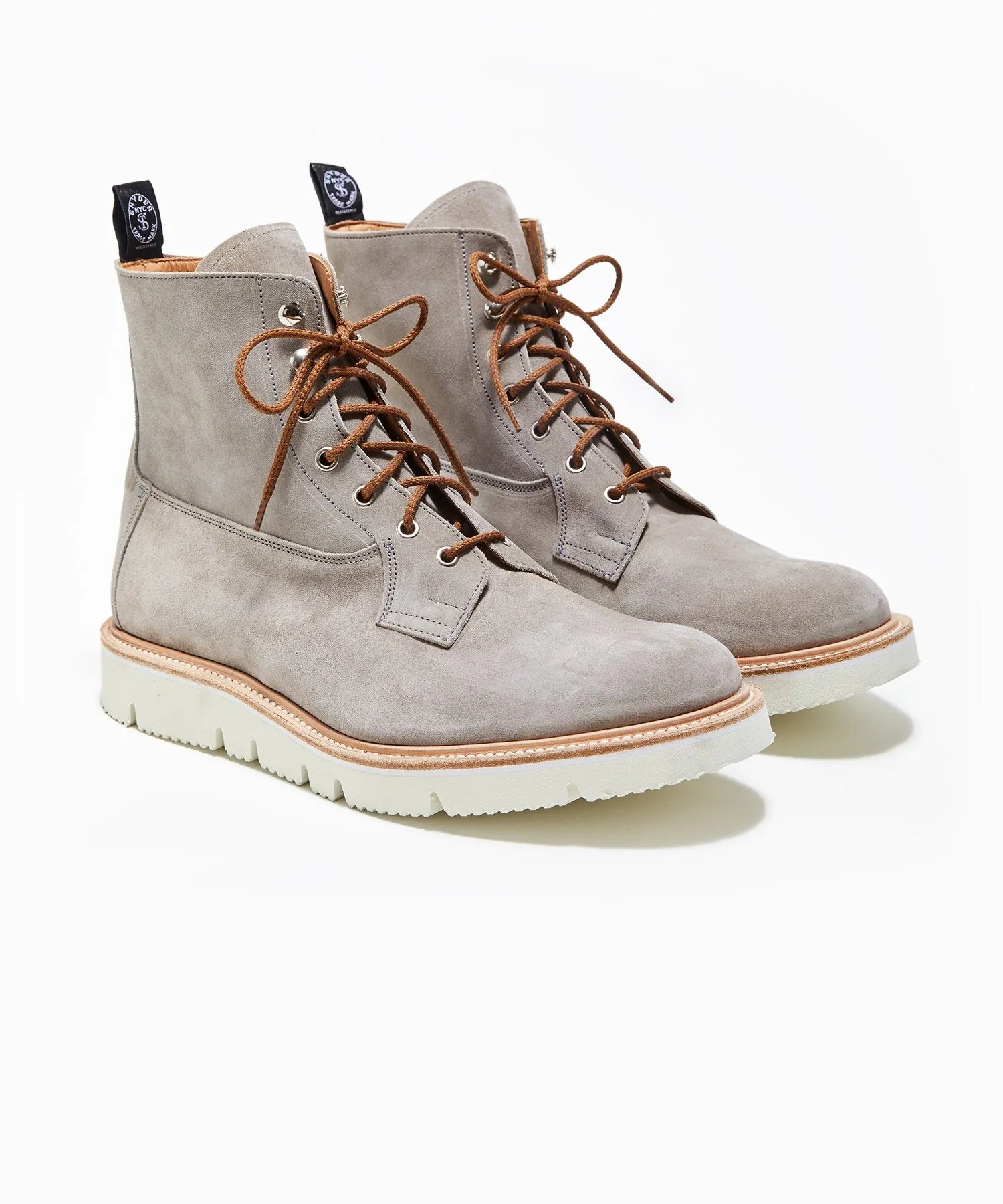 Todd Snyder x Tricker's Burford Boot in Shale Suede