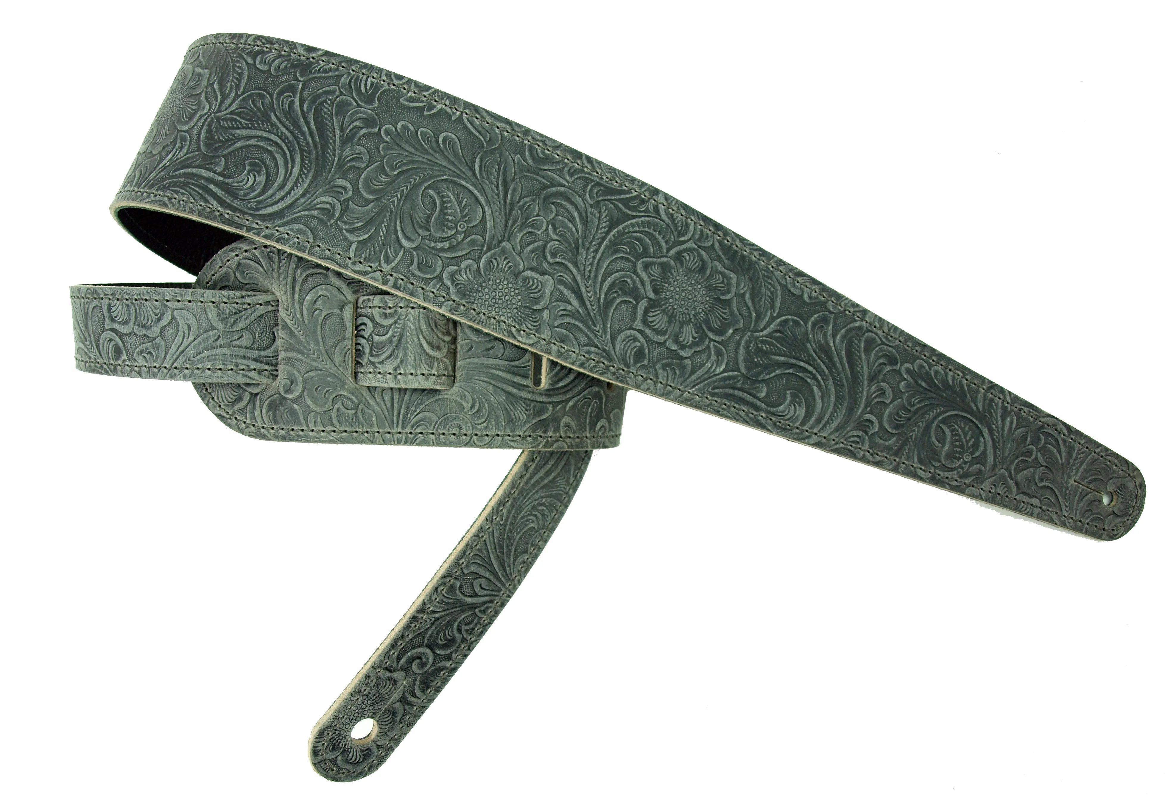 Tooled Leather Guitar Strap