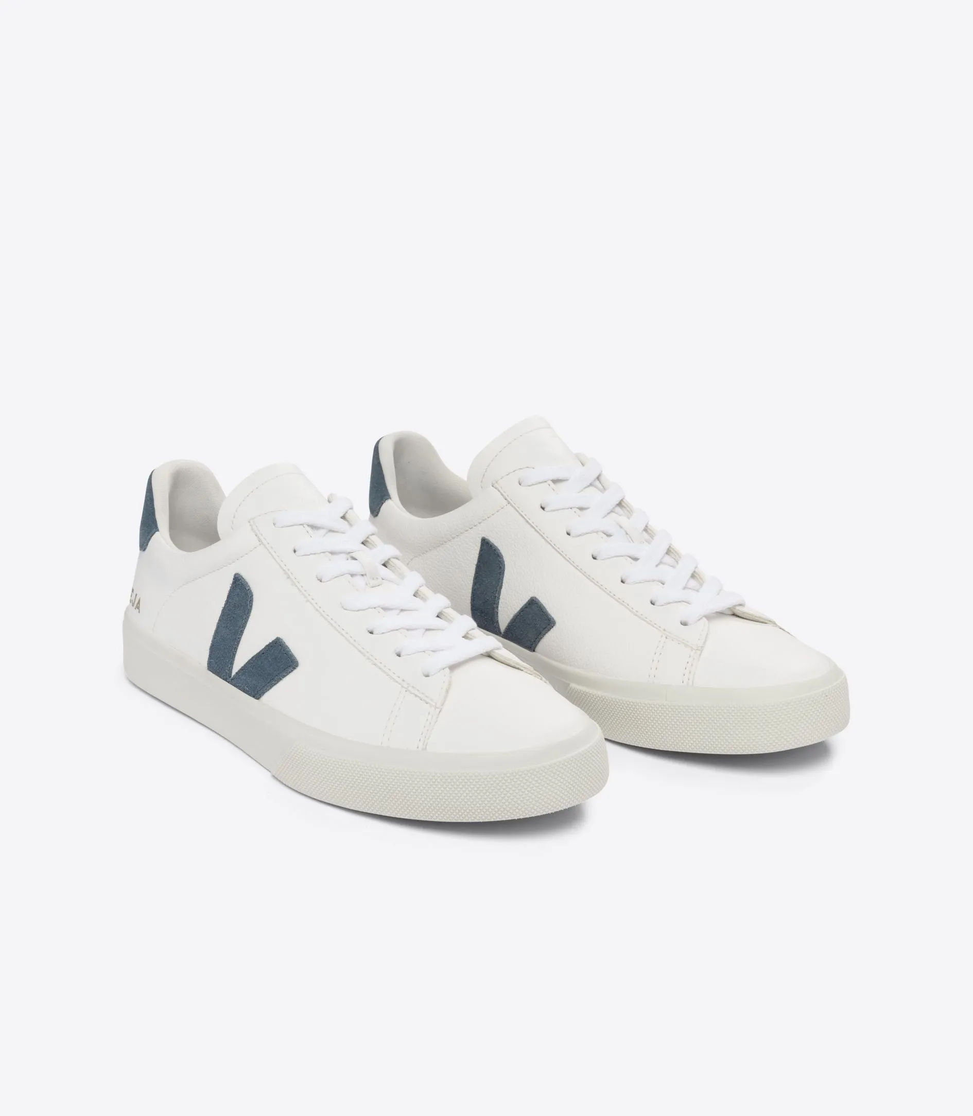 Veja Men's Campo Extra White California Blue Chromefree Leather Sneaker