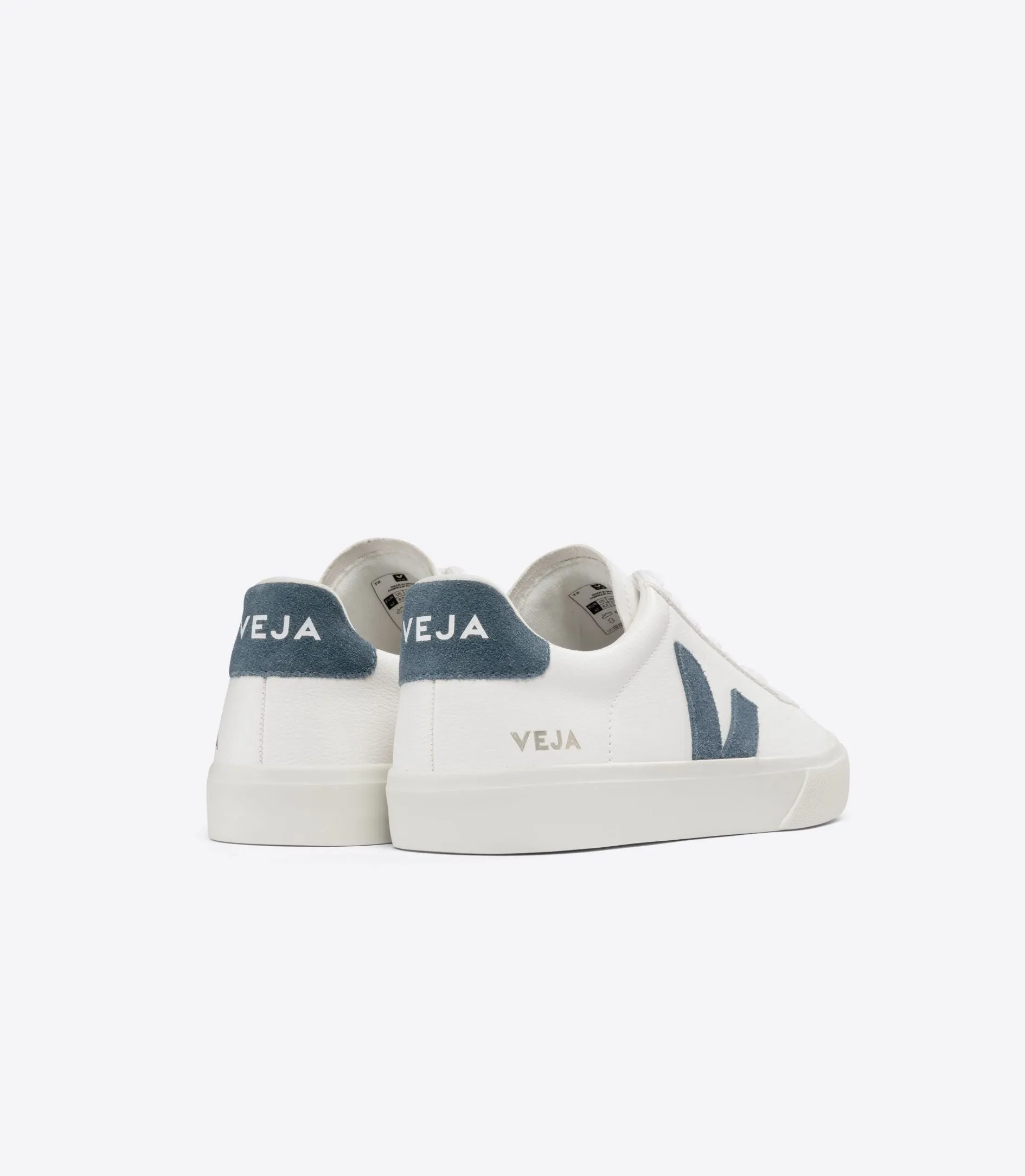 Veja Men's Campo Extra White California Blue Chromefree Leather Sneaker