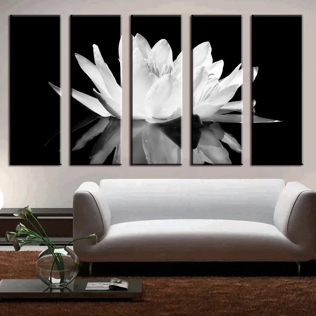 White Lotus on Black