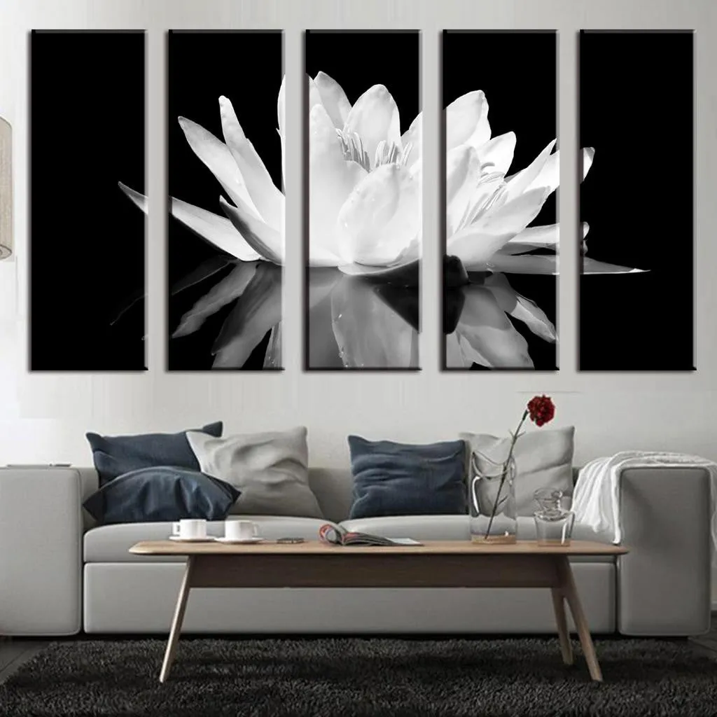 White Lotus on Black