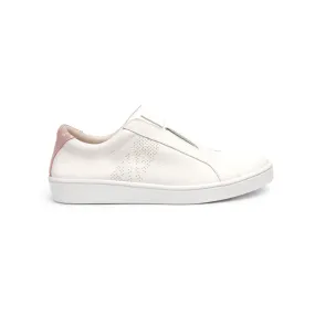 Women's Bishop Classic White Pink Leather Sneakers 91791-001