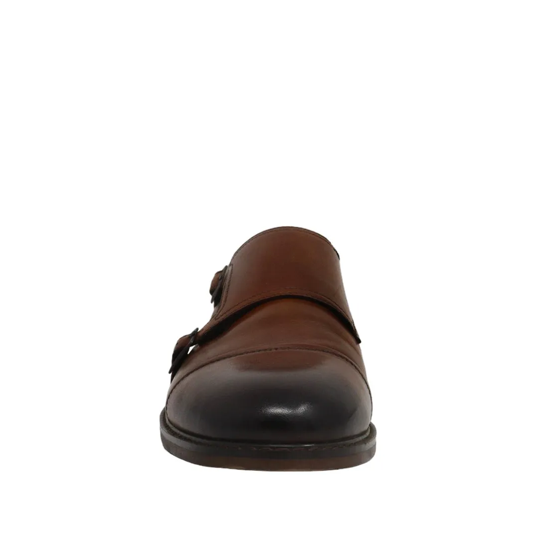 Zapatos de vestir Daxton Monk slip-on Tan para Hombre